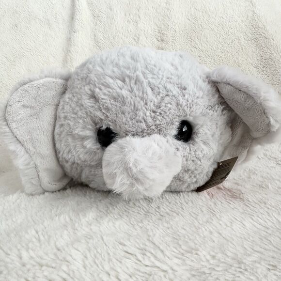 Aurora World Spudsters Eri Elephant 10” Floppy Soft Grey Plush Toy Stuffed - Picture 1 of 6